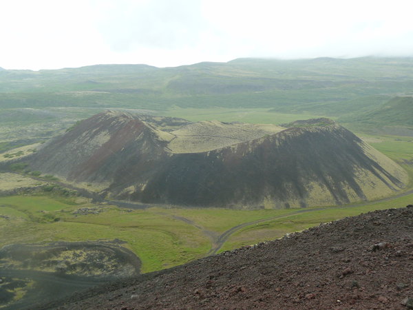 Grábrók Crater at the Grábrókarhraun lava field 