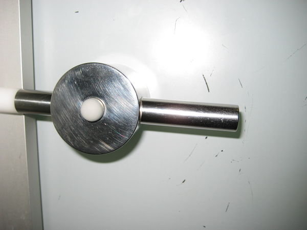Detaıl on the door handle