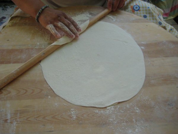 Rolling the pancake