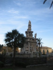 sculptural fountain