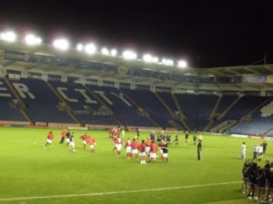 Girl Lining up, Boys warming up