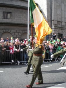 Irish Flag and Guard