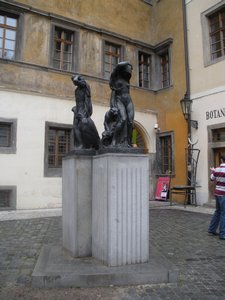 Statues in Prague Streets