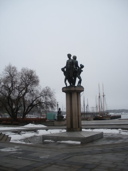 Statues Near the Harbor