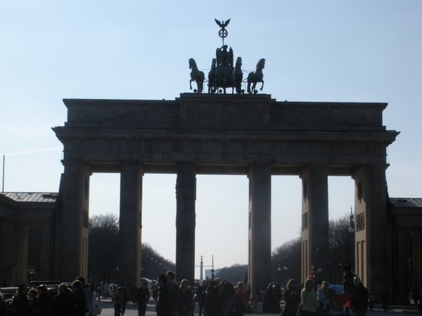 Close up of Brandenburg Gate