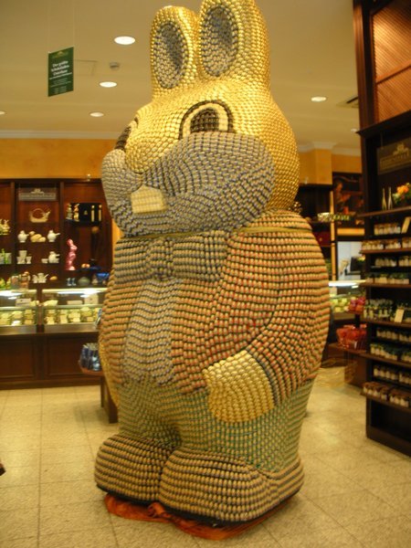 Bunny Made of Chocolate Candies