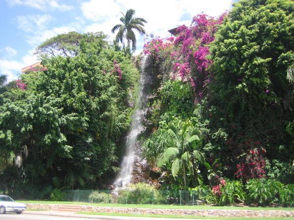 Waterfall on way into Townsville,by the side of the road