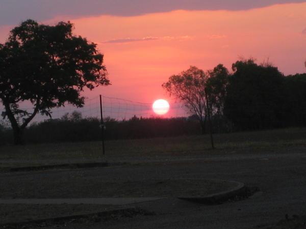 Sunset near Darwin town centre