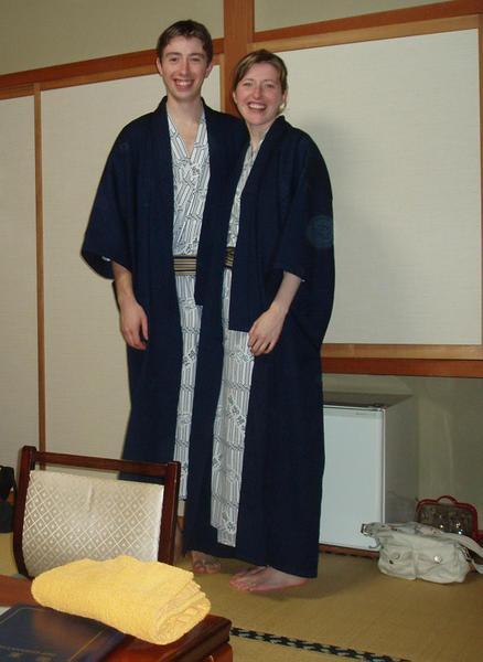 The fancy hotel robes
