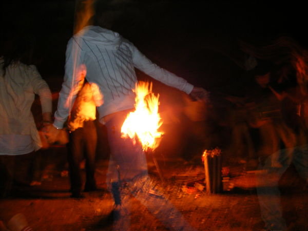 Dancing around the fire