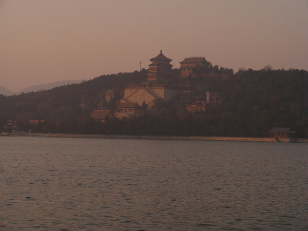 The Summer Palace in last sunrays of the day