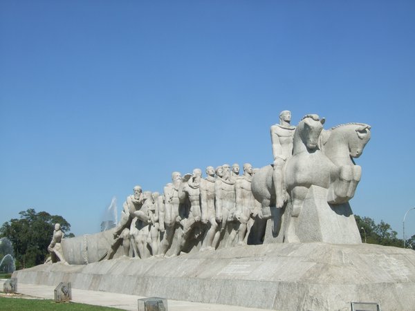 Statue outside Ibirapuera Park