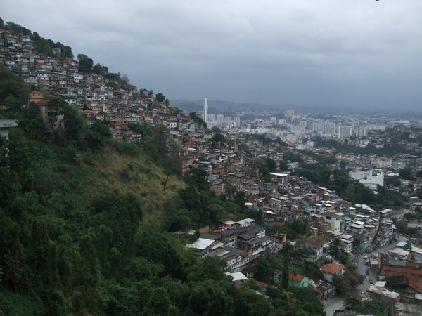 The favela next to Santa Teresa