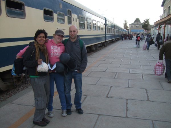 Boarding the train from Oruro to Tupiza