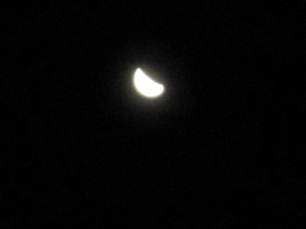 The moon taken with the zoom on our camera
