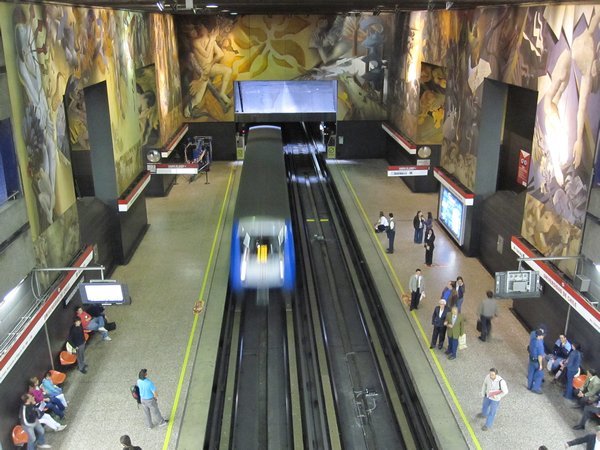 Metro station, Santiago