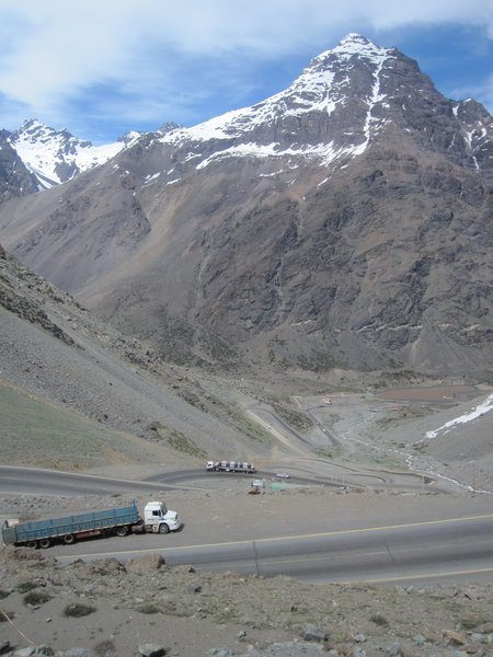 Mountain pass - Santiago to Mendoza