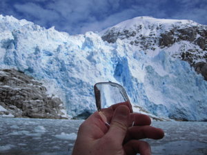Compacted glacier ice