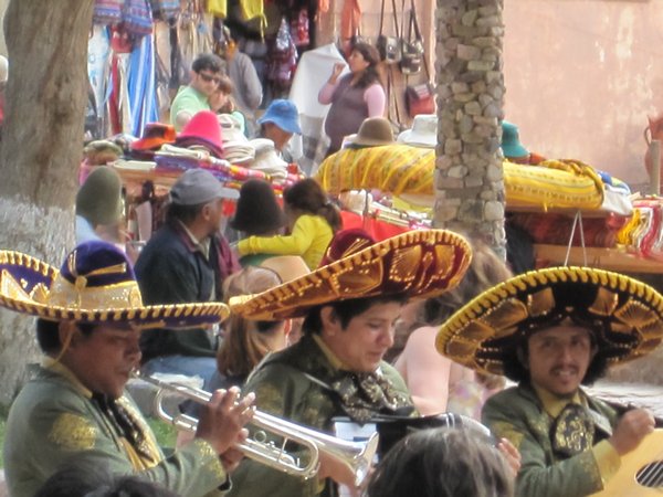 Mariachi band in the plaza
