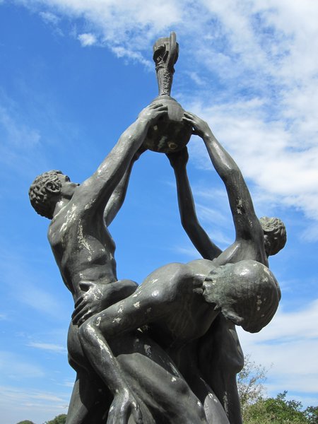 Sculpture to the Jules Rimet