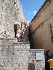 People taking a tour along the city walls
