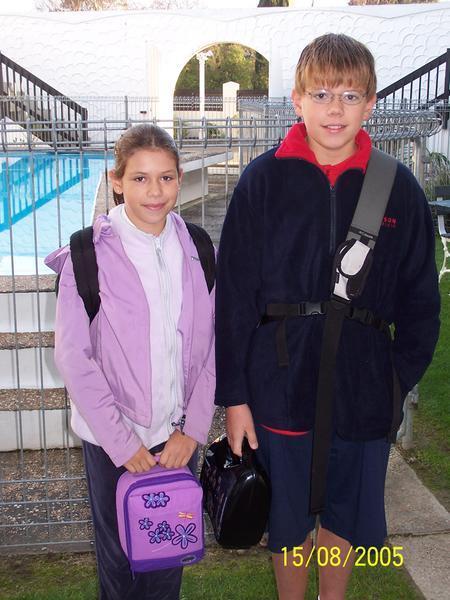 Kids first day of school