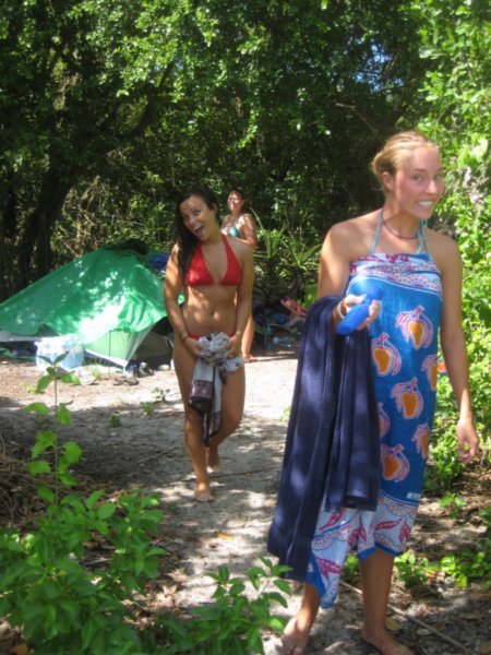 girls in camp