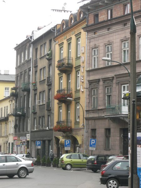 Our hotel, on an awesome Kazimierz street