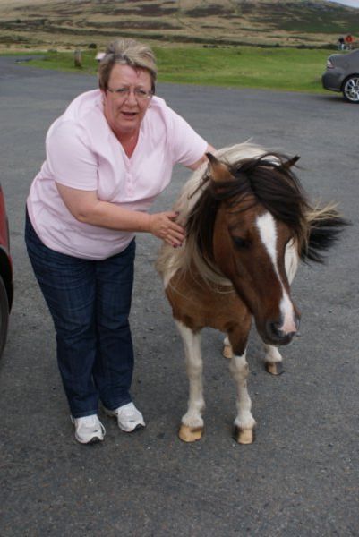 Karen and a Dartmoor Pony