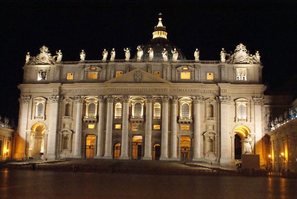 St Peters at night