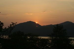 Sunset in Loch Lomond - View from Pine Lodge