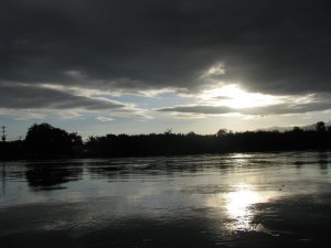 The river at 7am, San Blas