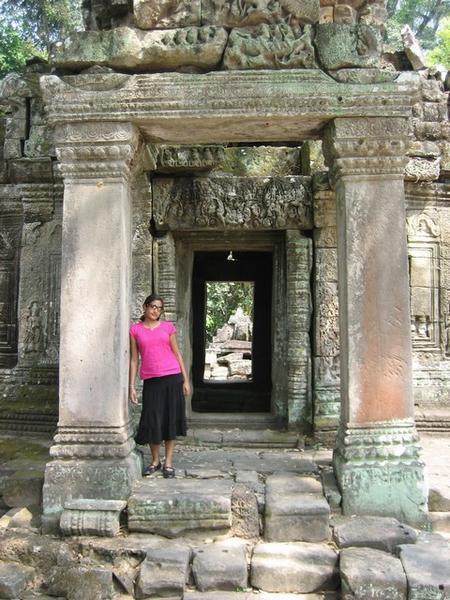 Preah Khan--Columns and Me