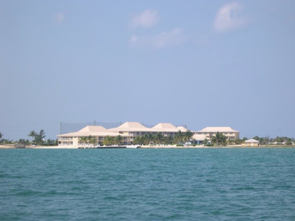 A view of our resort coming back from Stingray sandbar 2006