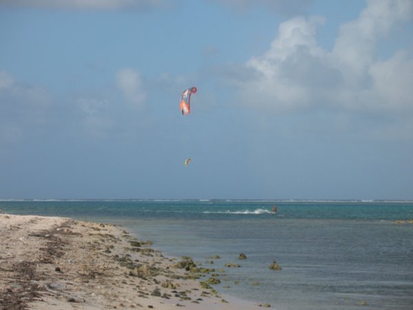 Kite-boarder at Collier's Beach East End