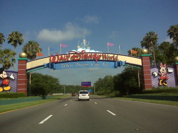 Archway into Walt Disney World