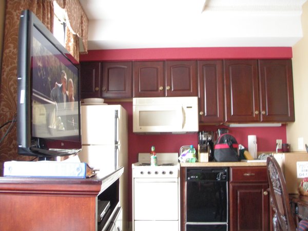 Kitchen area in timeshare
