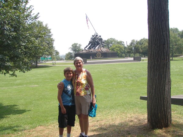 Two of us at Marine Corps Memorial