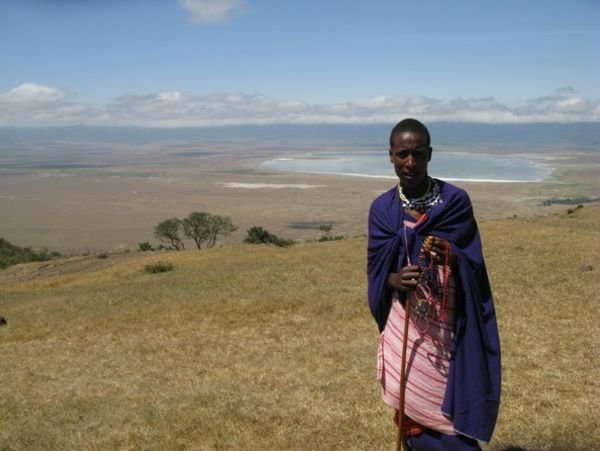 Masai At Ngorongoro