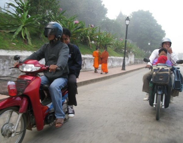 Motorcyclists - Luang Prabang