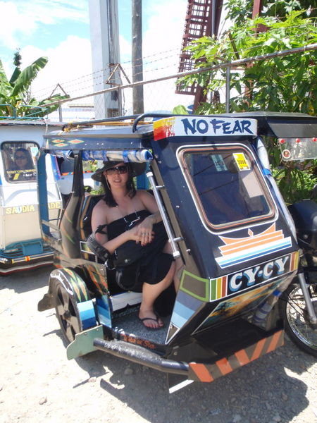 'No fear' on the tricycle