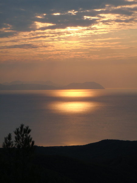 Sunset over Anzac Cove