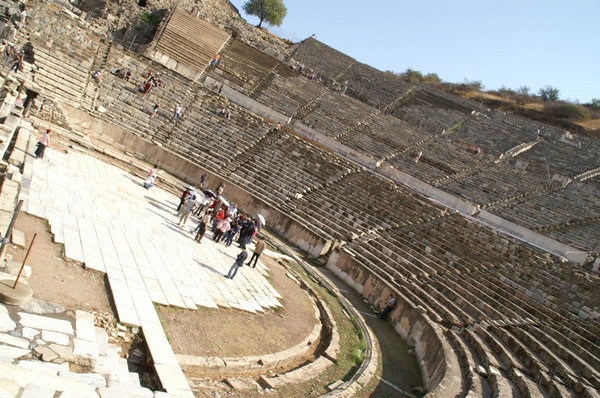 The ampitheatre of Ephesus