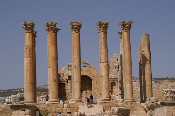 The ruins of Jerash
