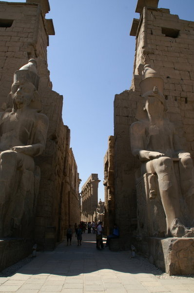 The entrance to the Temple of Luxor