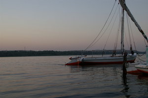 Dawn over the river Nile