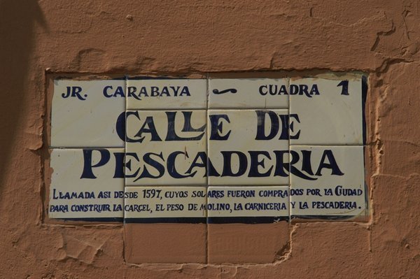Lima street signs