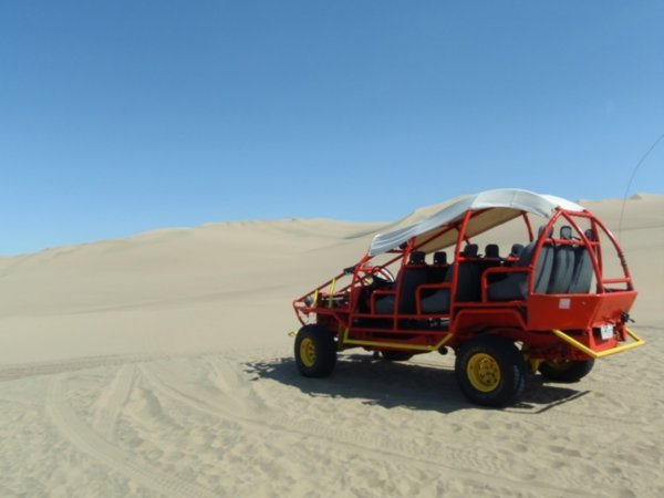 Dune buggying on the dunes