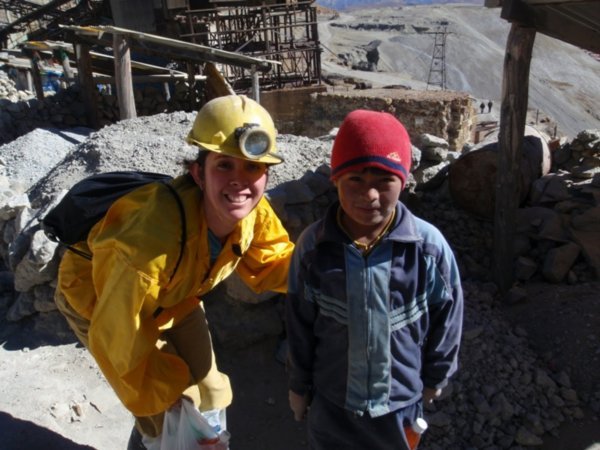 One of the young miners