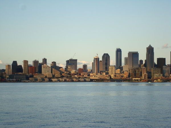 The Seattle skyline...